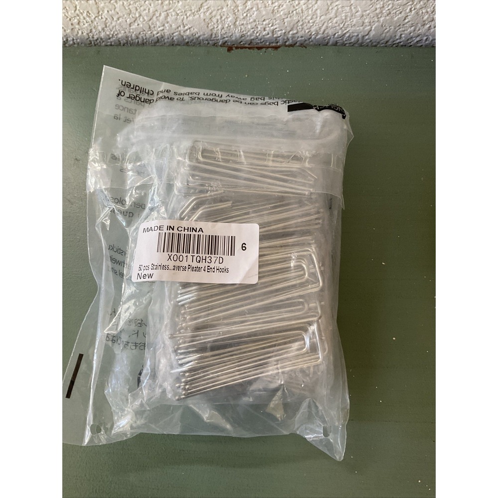 50 DOUBLE PLEAT DRAPERY DRAPES CURTAIN HANGERS HOOKS CLIPS‎ NEW 4END HOOKS